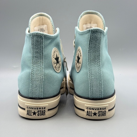 Converse Women's 9 Hi Top Platform Blue Sneakers Leather Suede CTAS Lift A13824C - Picture 6 of 13